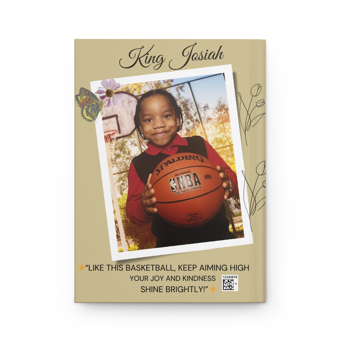 Personalize Hardcover Journal — Custom Matte Notebook for Notes & Gifts