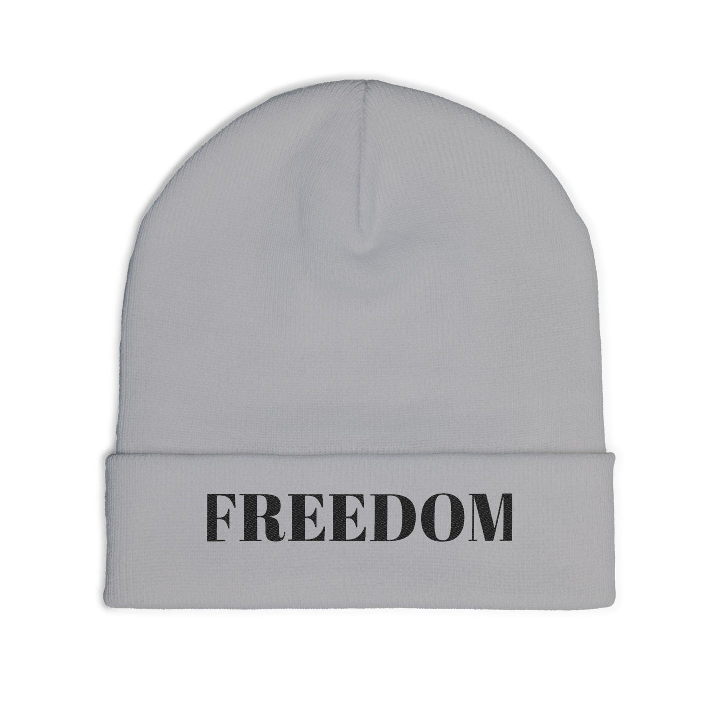 Freedom Knit Beanie - Cozy Embroidered Winter Hat