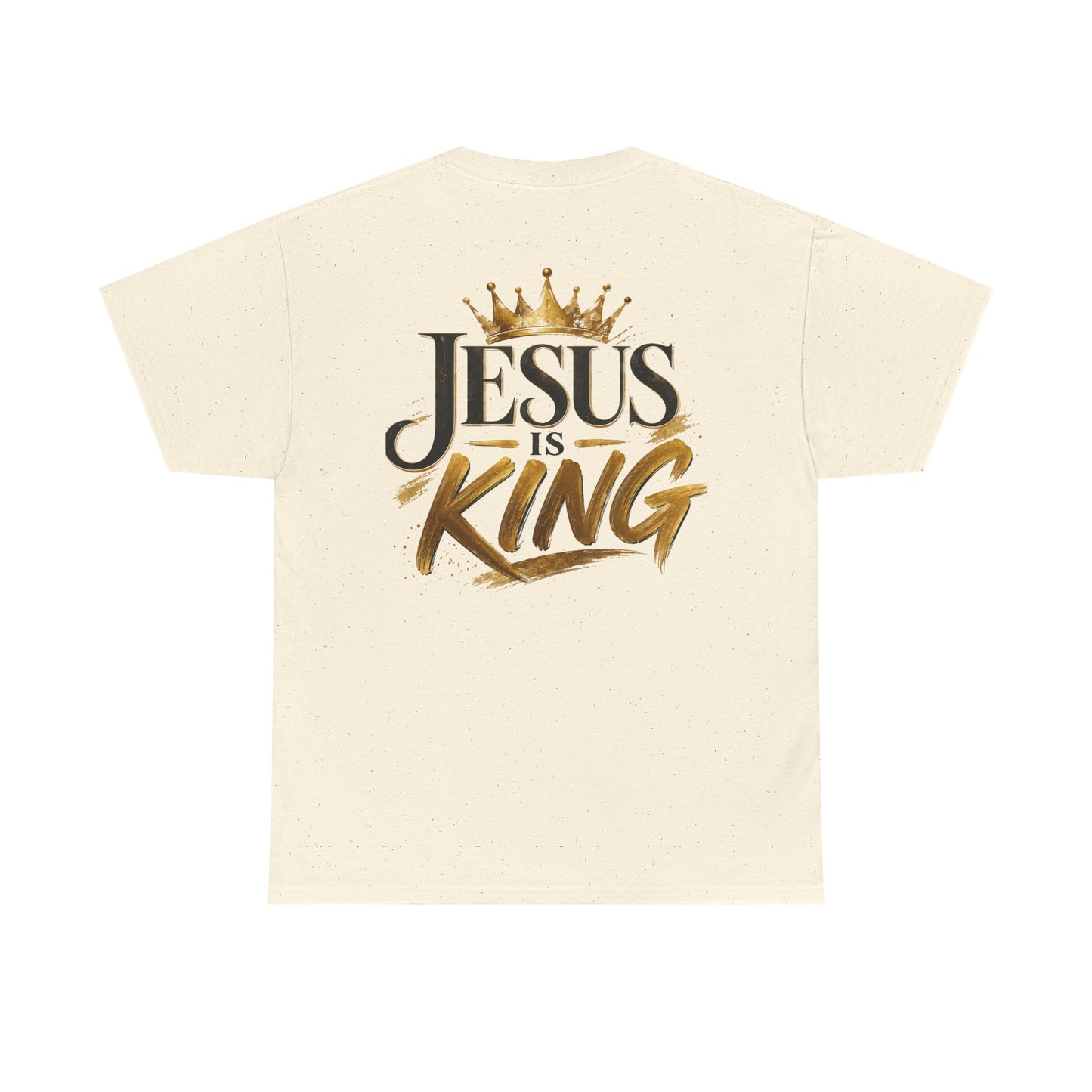 Jesus is King T-Shirt — Gold Crown Christian Tee