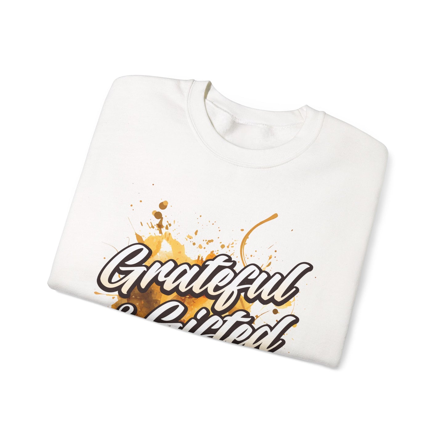 Grateful & Gifted Crewneck Sweatshirt — 'A Deliverance One Never Forgets' Inspirational Pullover