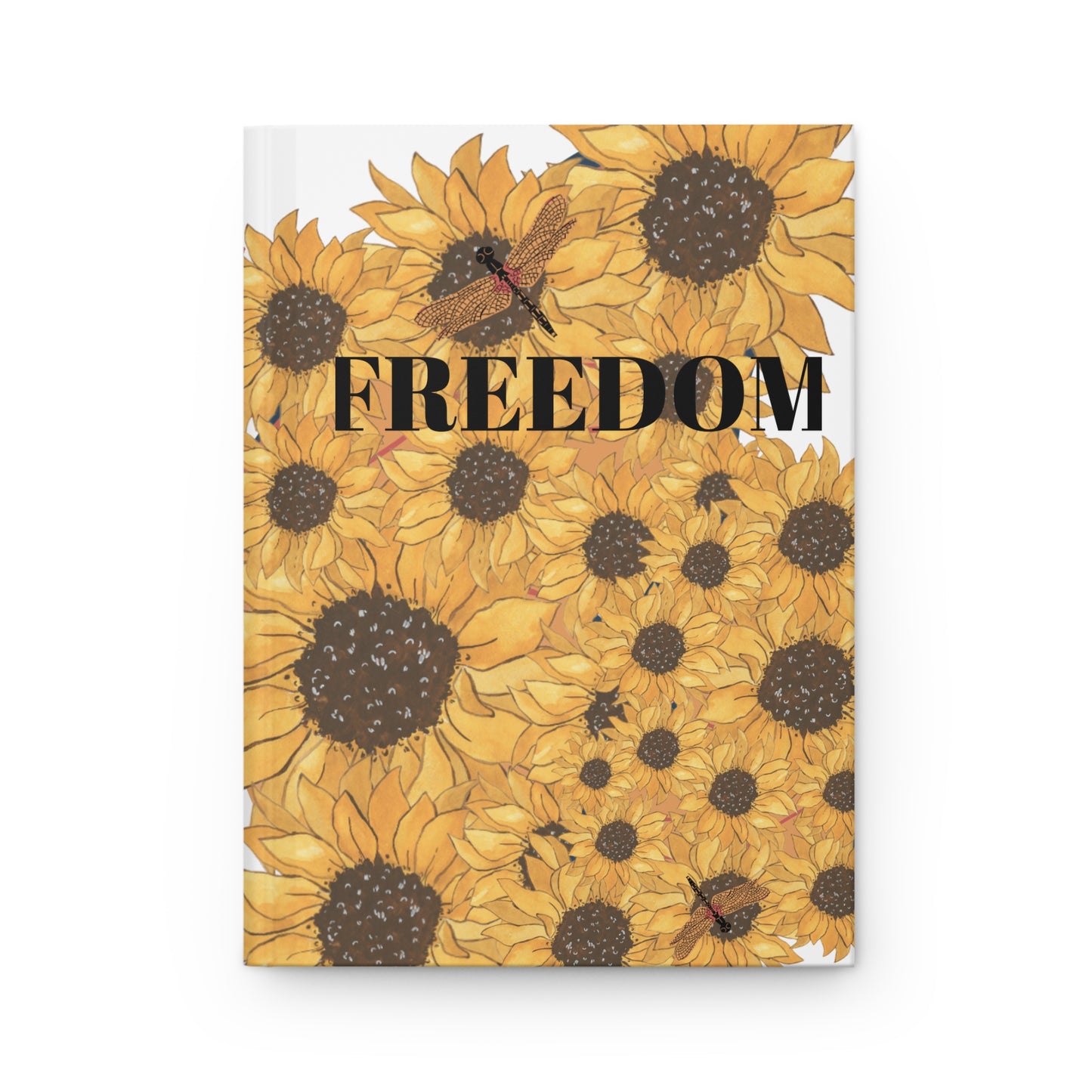 Floral Freedom Journal, Sunflower Notebook for Creativity, Butterfly Diary for Gifts, Inspirational Writing, Self-Care Planner