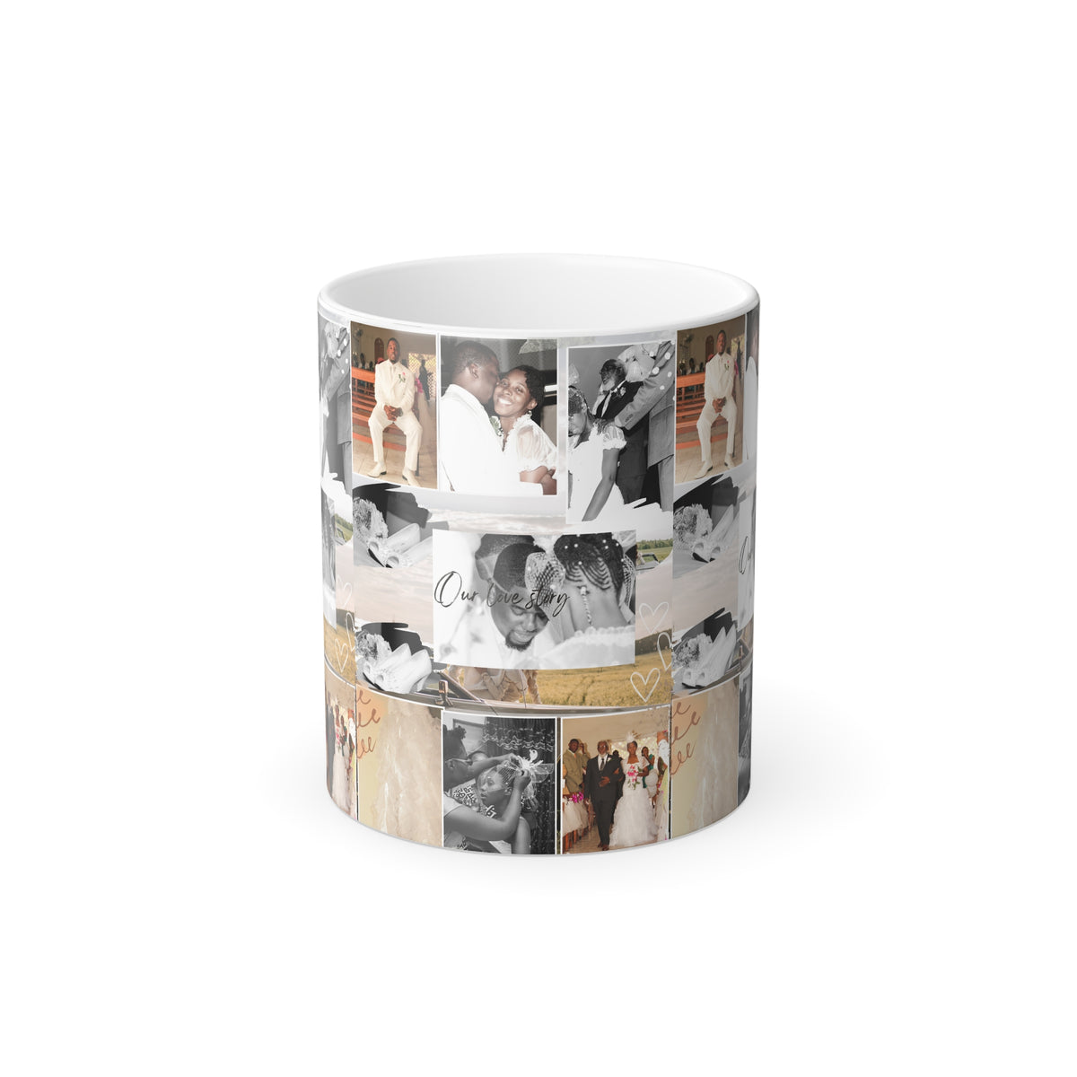 Personalized Color Morphing Photo Mug - Custom Memory Cup for Celebrations