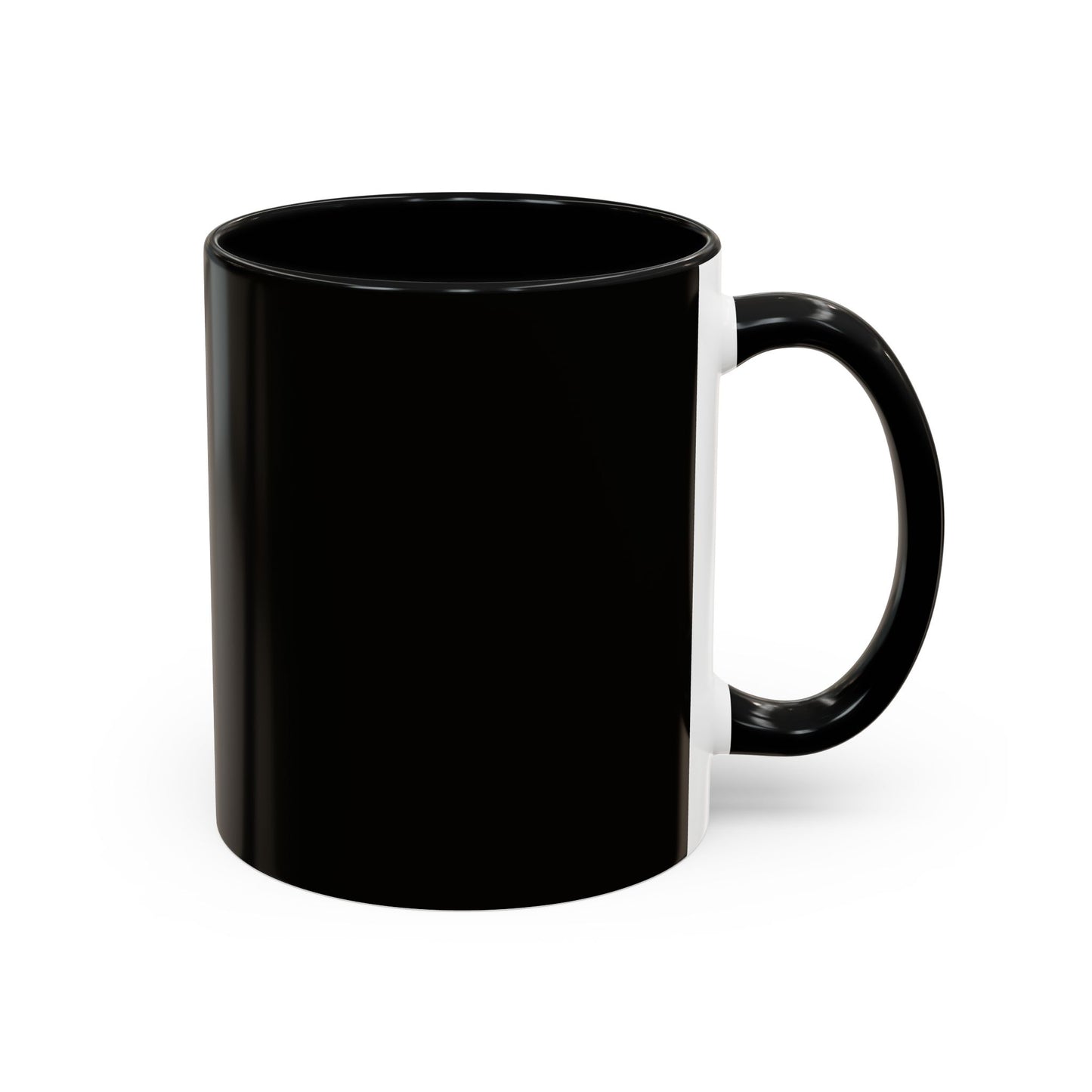 Black Accent Coffee Mug — "Abafamilystore: Faith • Family • Purpose" Gold Logo