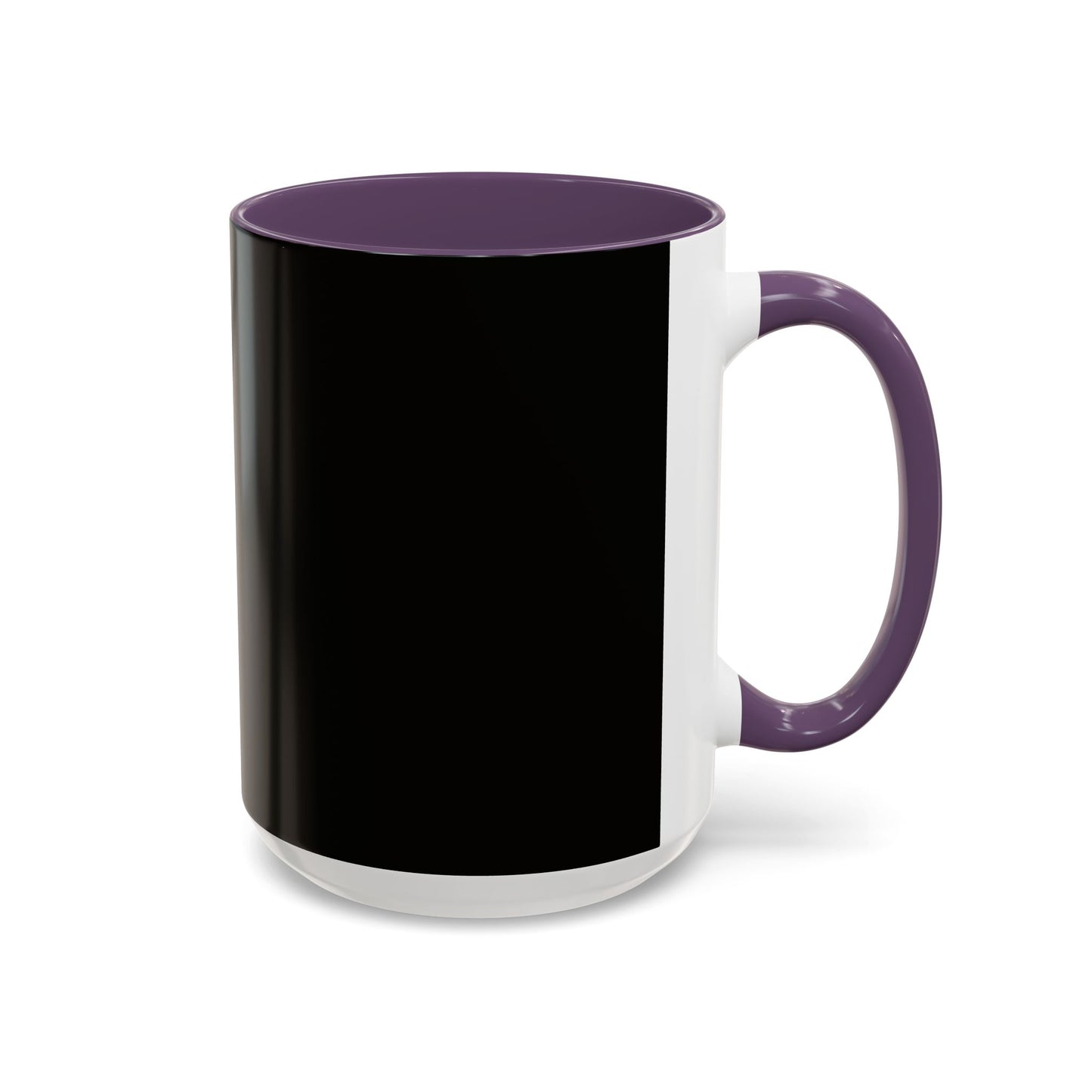 Black Accent Coffee Mug — "Abafamilystore: Faith • Family • Purpose" Gold Logo
