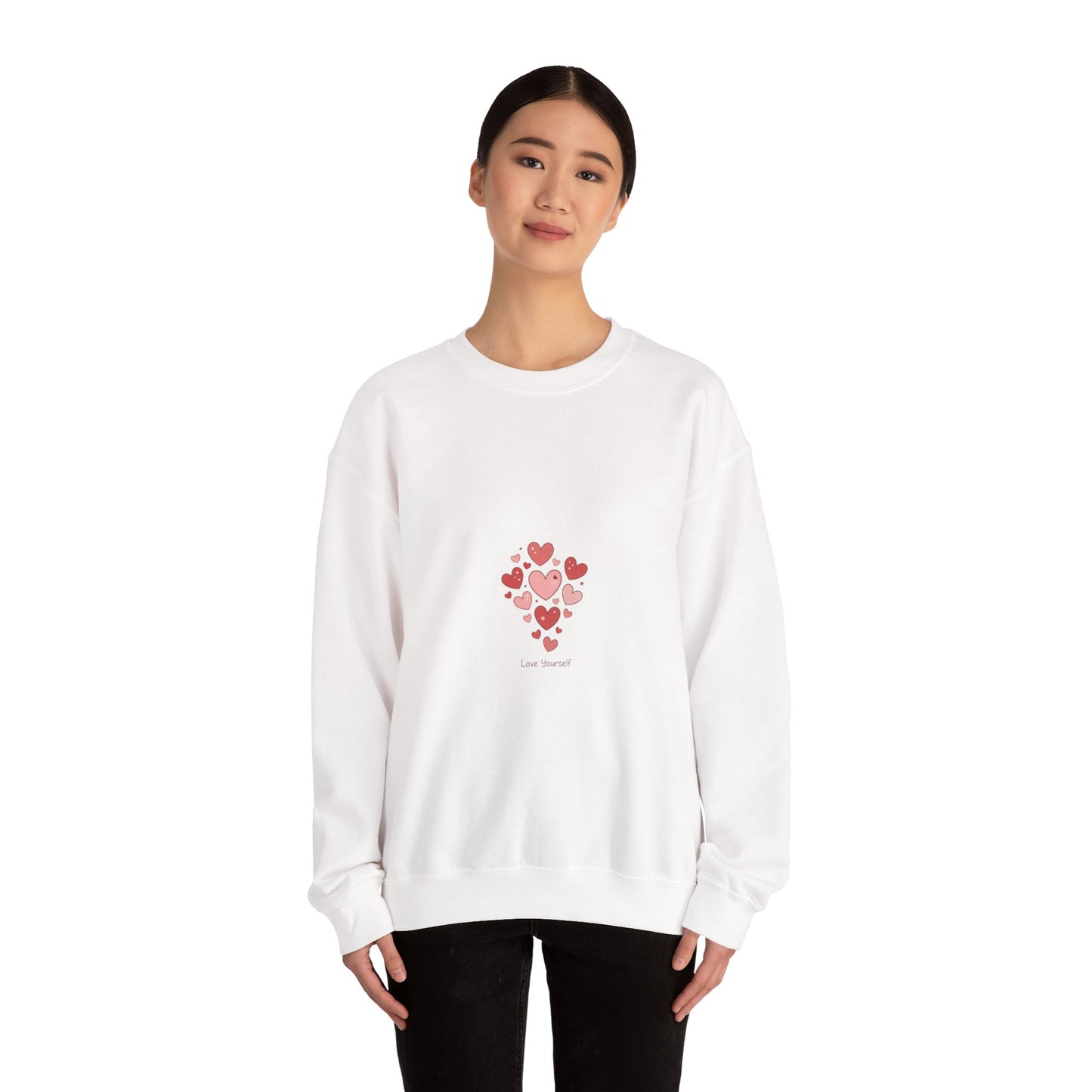 Tiny Heart Cluster Sweatshirt | tiny heart design, valentine doodle