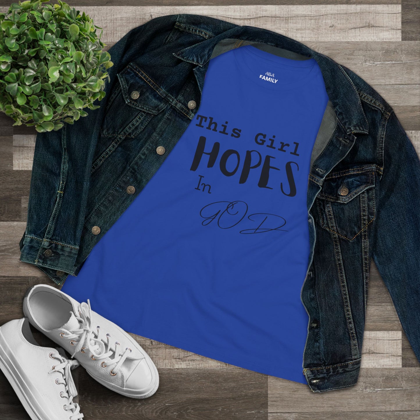 Hope in God Women's Tee, Christian Faith T-Shirt
