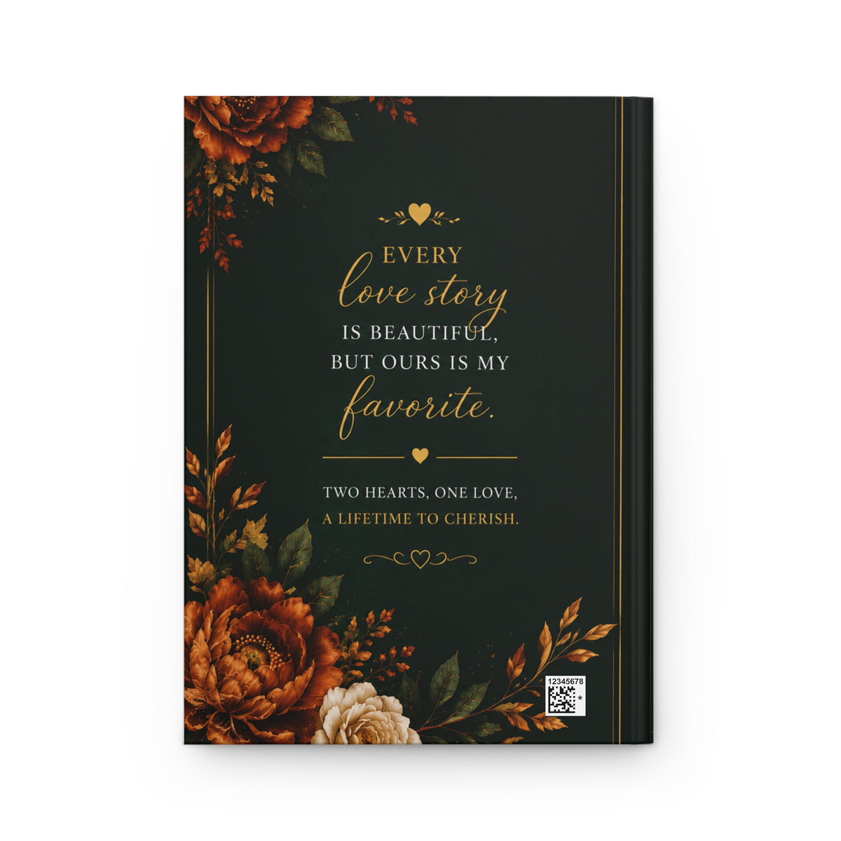 Wedding Photo Hardcover Journal — "The Cunninghams: Our Wedding Journal" (Personalized Date)