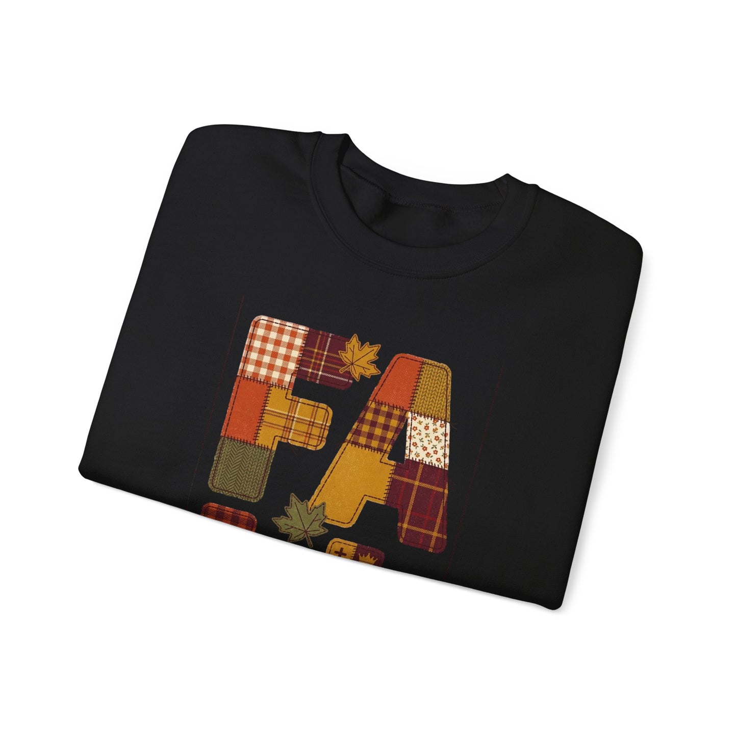 Fall Patchwork "Fae for Jesus" Crewneck Sweatshirt | Thanksgiving Harvest
