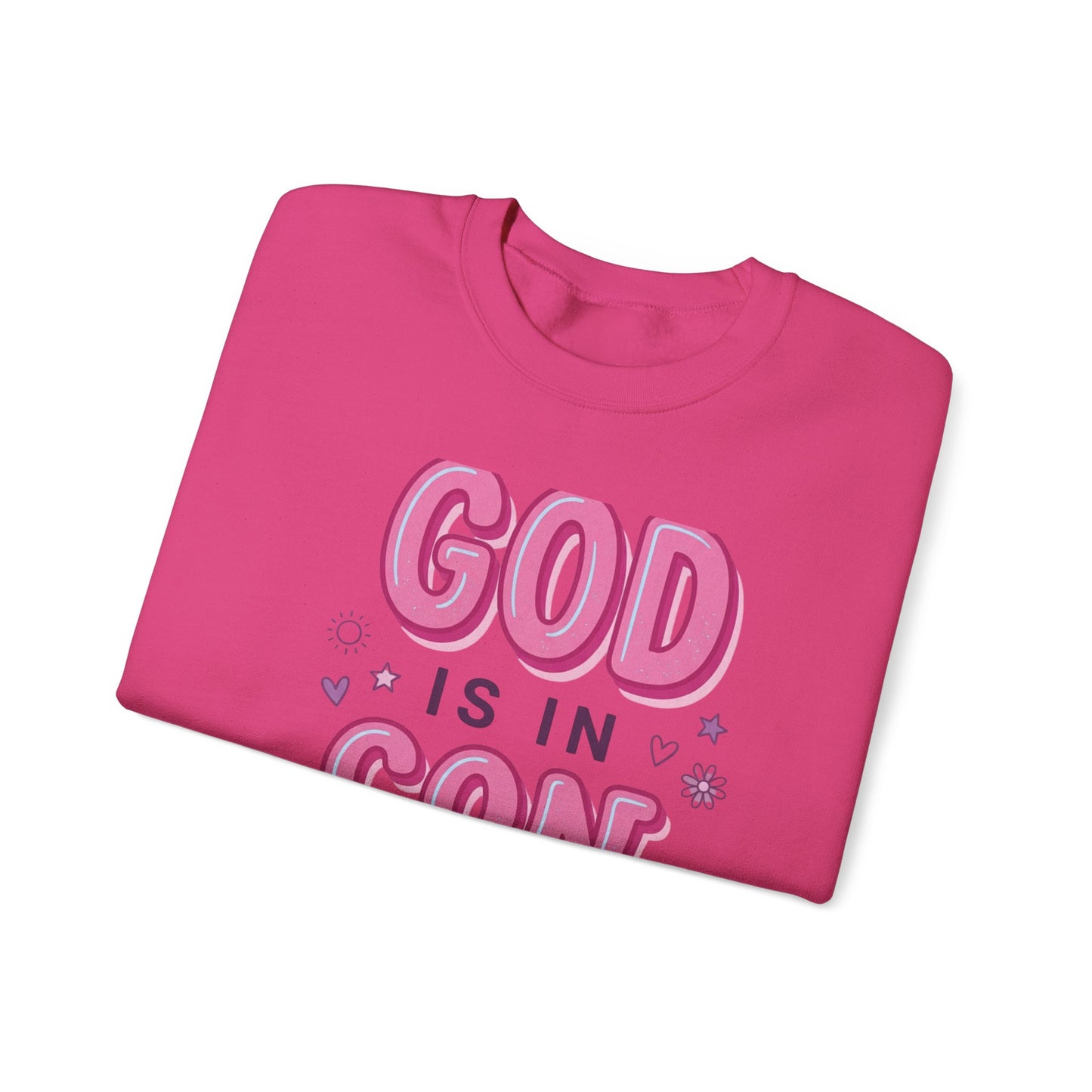 God Is In Control sweatshirt | Christian rainbow faith pullover
