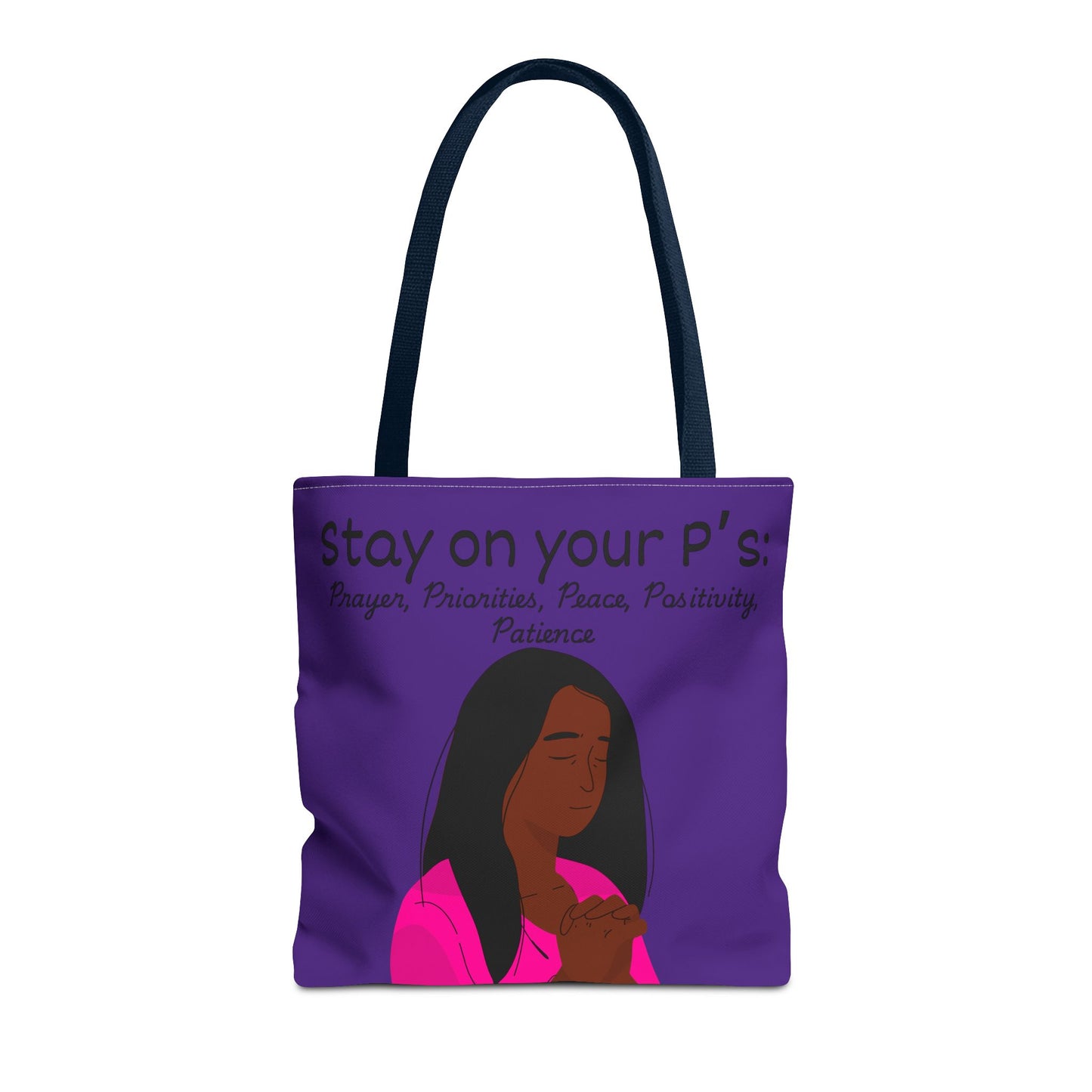 Empowering Prayer Tote Bag - Stay on Your P's: Prayer, Priorities, Peace, Positivity, Patience, Spiritual Gift, Christian Accessory, [...]