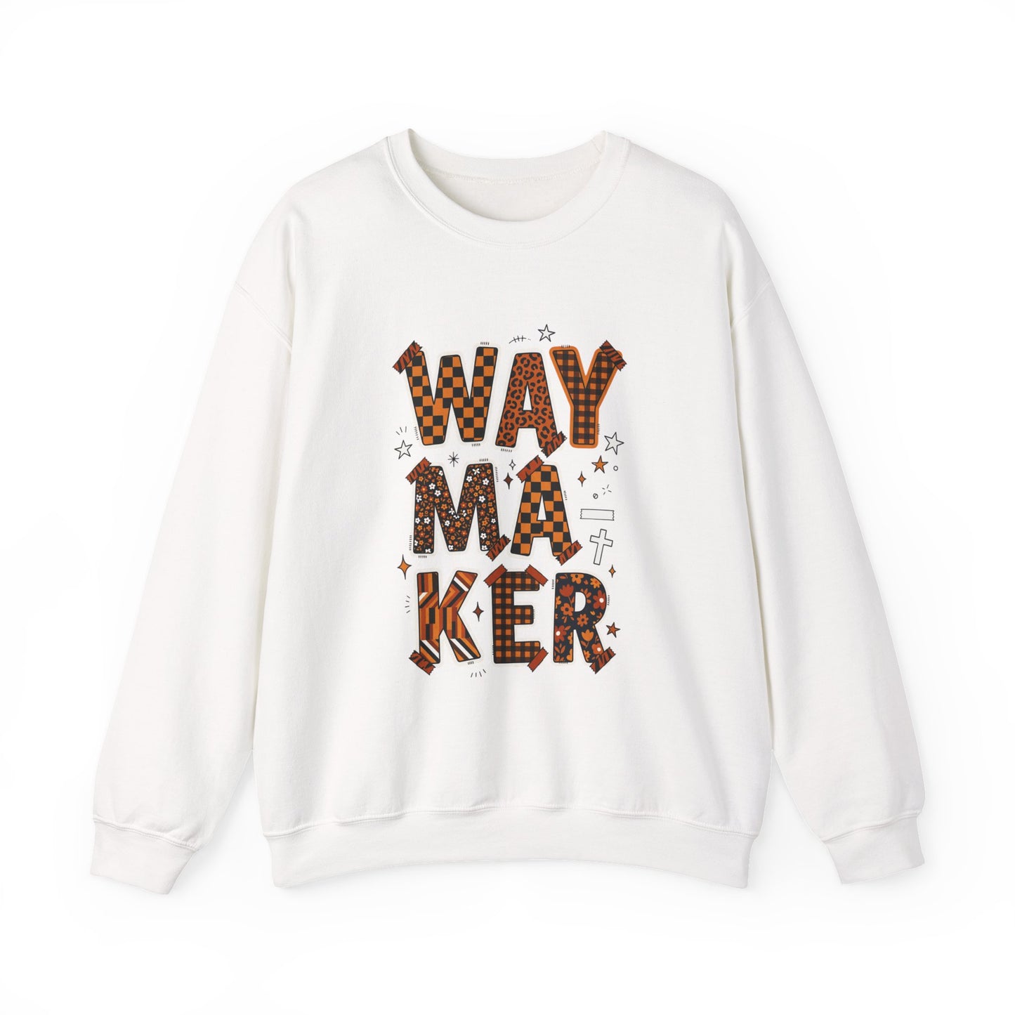 Waymaker Crewneck Sweatshirt | Christian faith sweatshirt, playful mixed-font scripture style