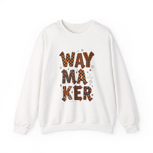 Waymaker Crewneck Sweatshirt | Christian faith sweatshirt, playful mixed-font scripture style