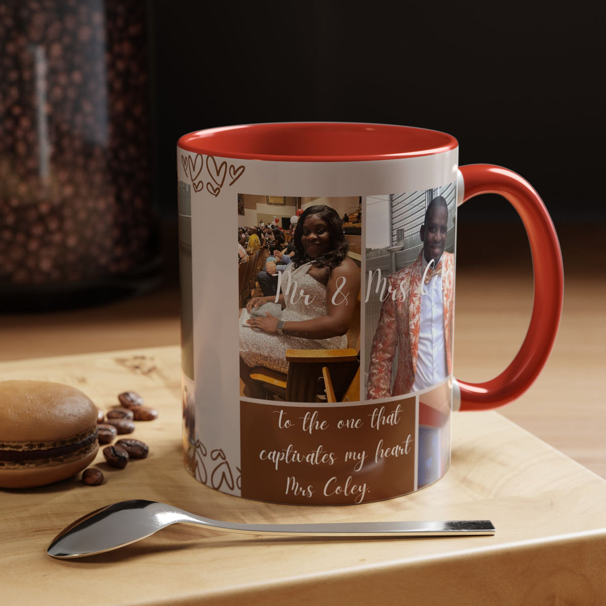 Personalized Photo Collage Coffee Mug – “To the One That Captures My Heart”