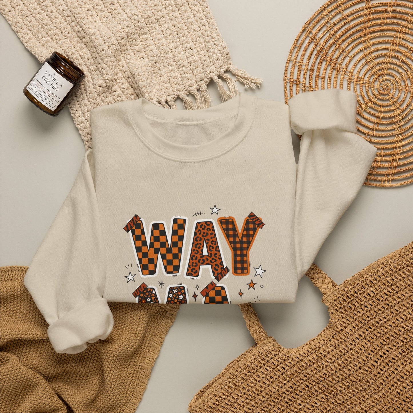 Waymaker Crewneck Sweatshirt | Christian faith sweatshirt, playful mixed-font scripture style