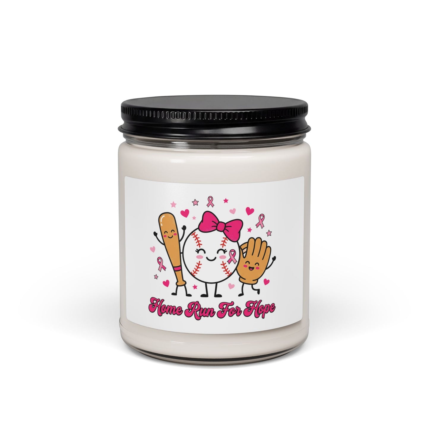 Breast Cancer Awareness Ribbon Candle | Pink Support Soy Candle