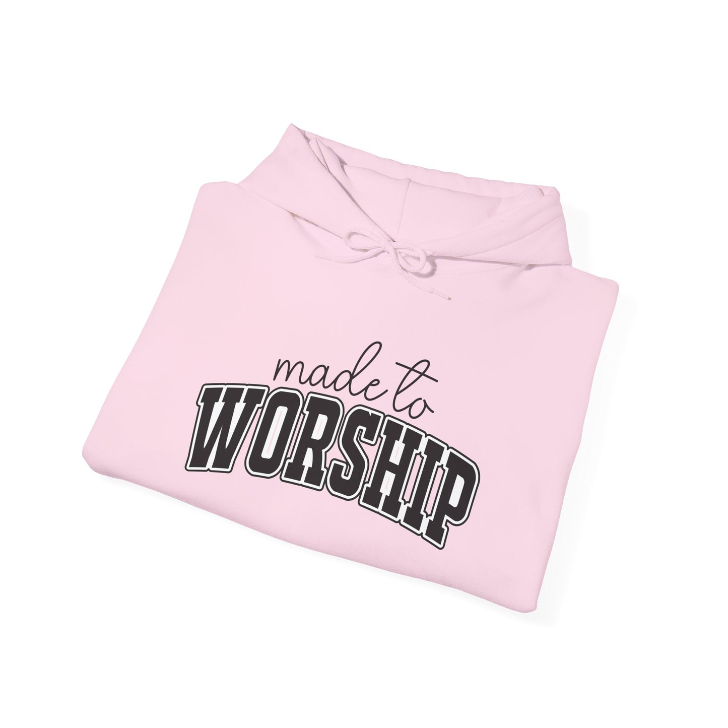 Christian Graphic Hoodie - 'Made to Worship' Pullover