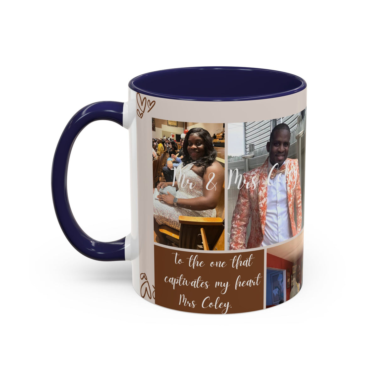 Personalized Photo Collage Coffee Mug – “To the One That Captures My Heart”