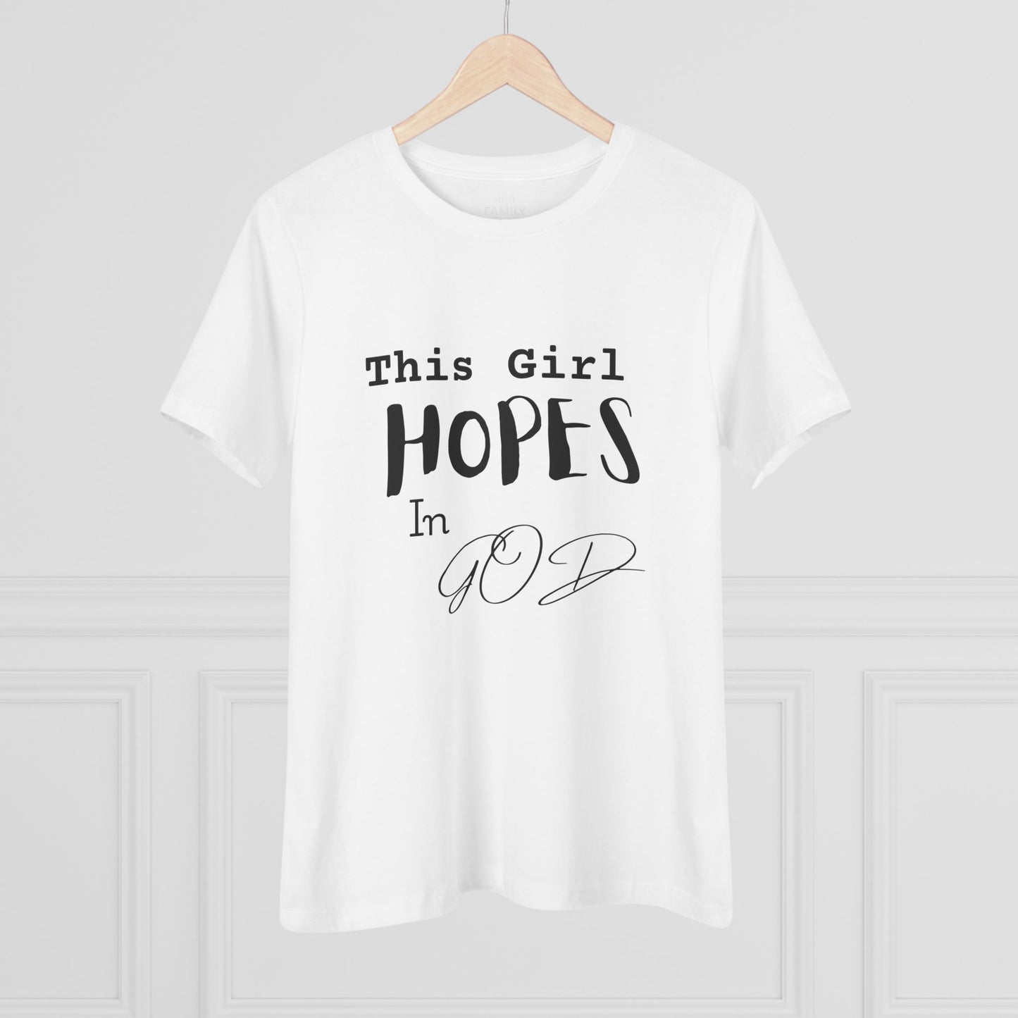 Hope in God Women's Tee, Christian Faith T-Shirt