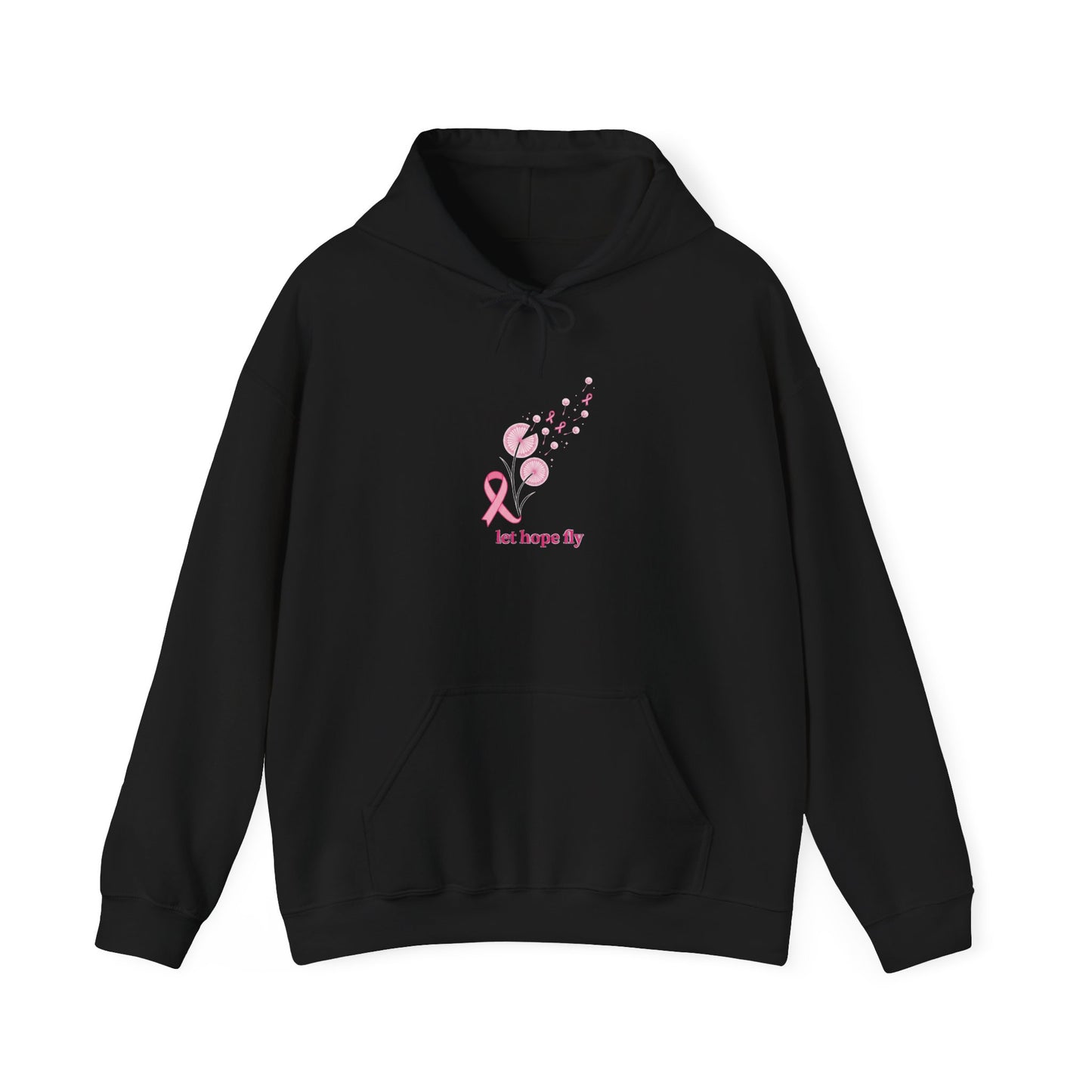 Let Hope Fly pink ribbon hoodie | Breast Cancer Awareness, Support