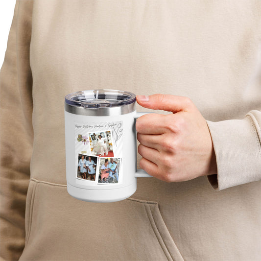 Custom Coffee Tumbler - Personalized Birthday Mug Gift