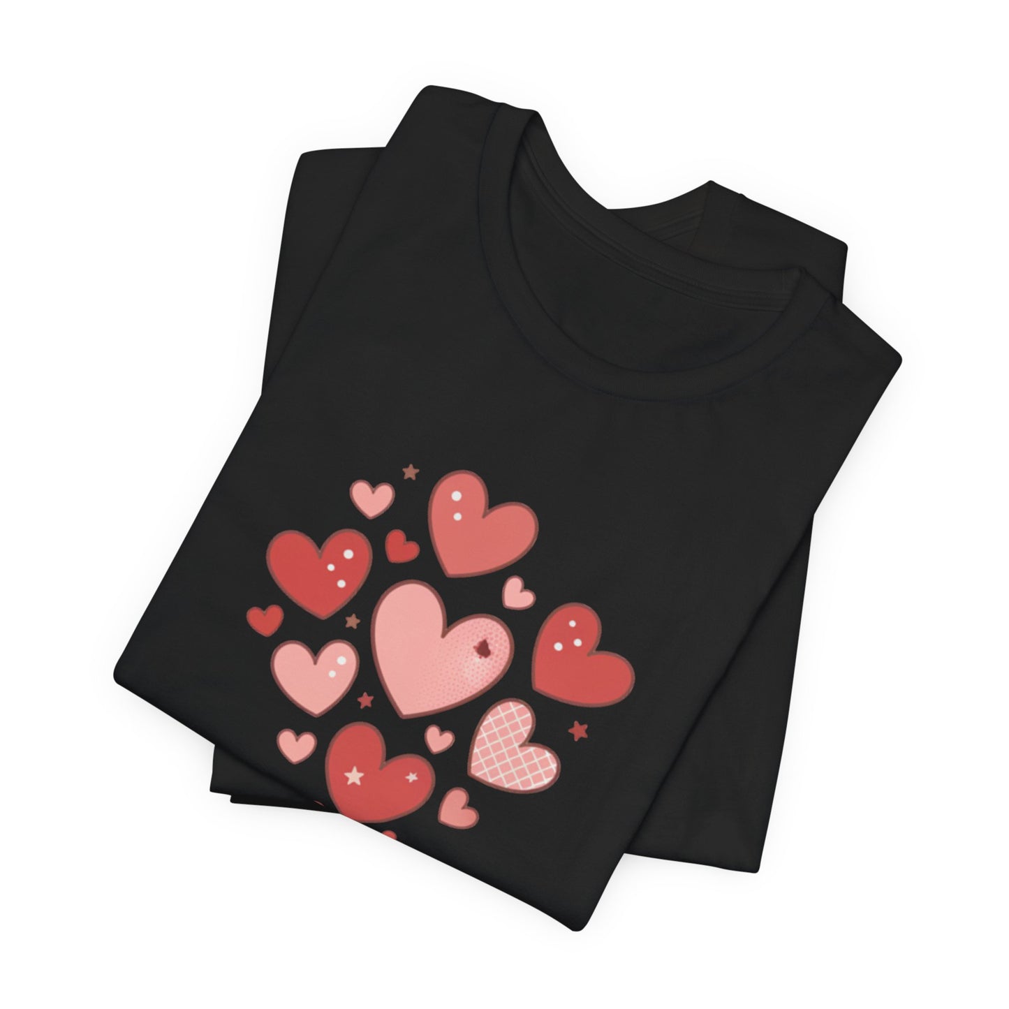 Tiny Heart Cluster Tee | heart pattern shirt, tiny heart design