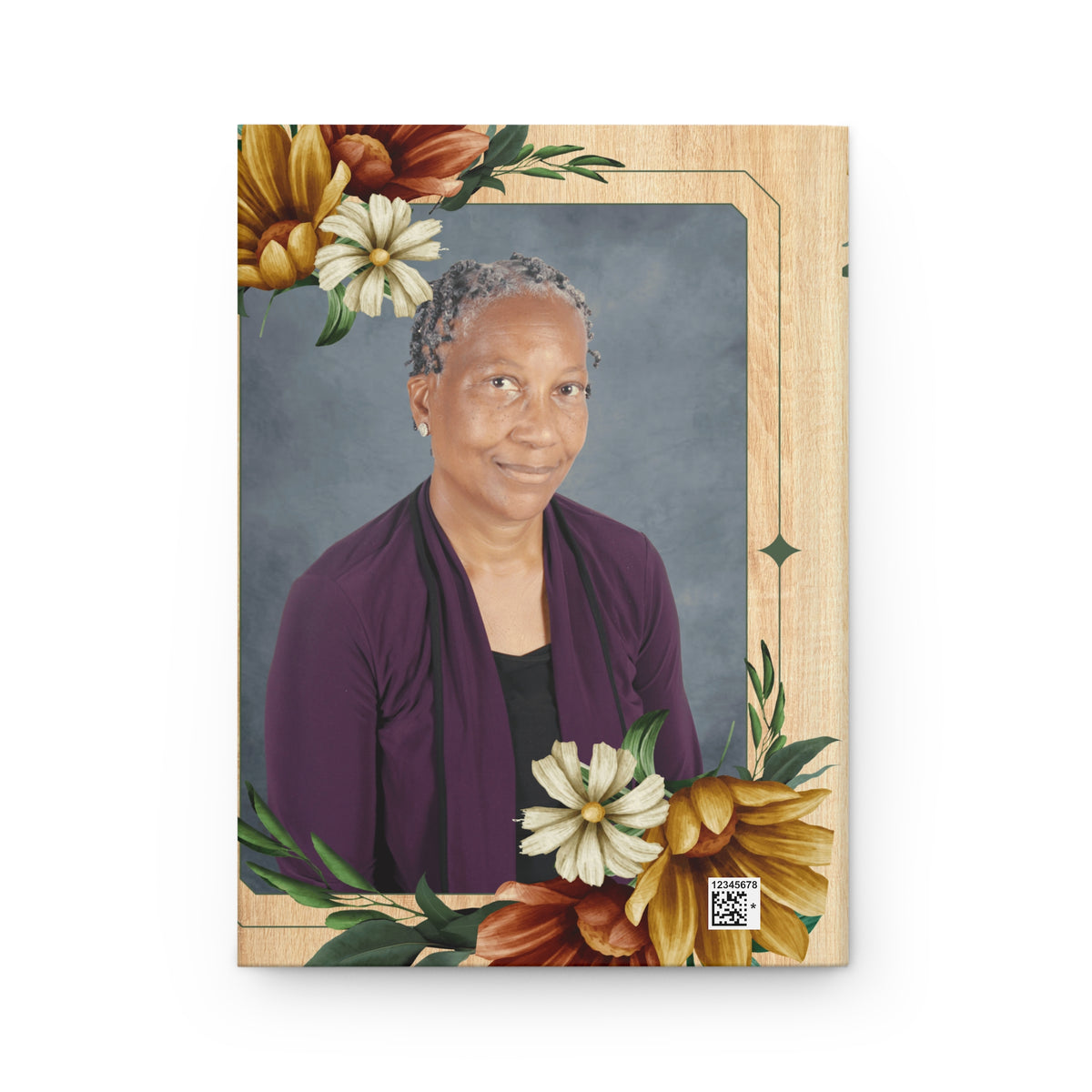 Marjorie Jumps Floral Memorial  Personalized Journal