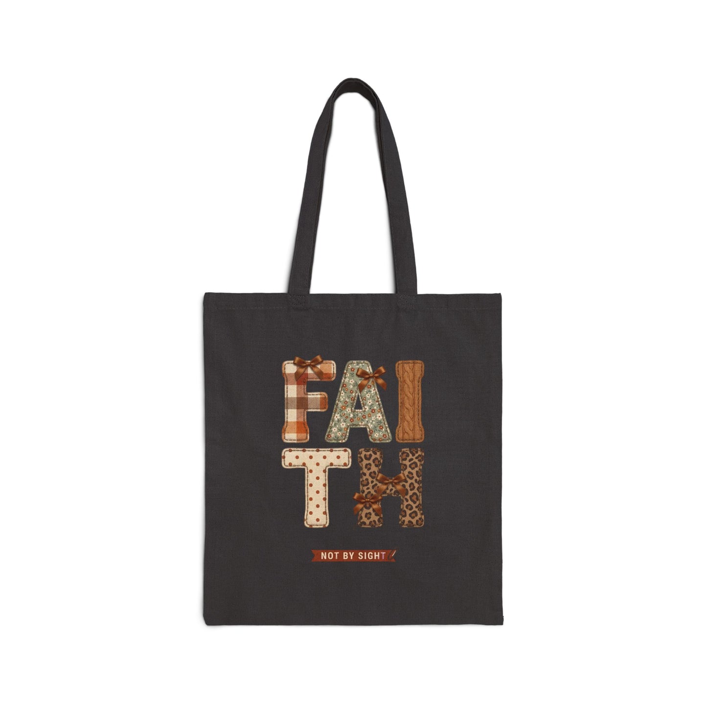 Faith Pumpkin Patch Tote | Christian Autumn, Fall Leaves Canvas