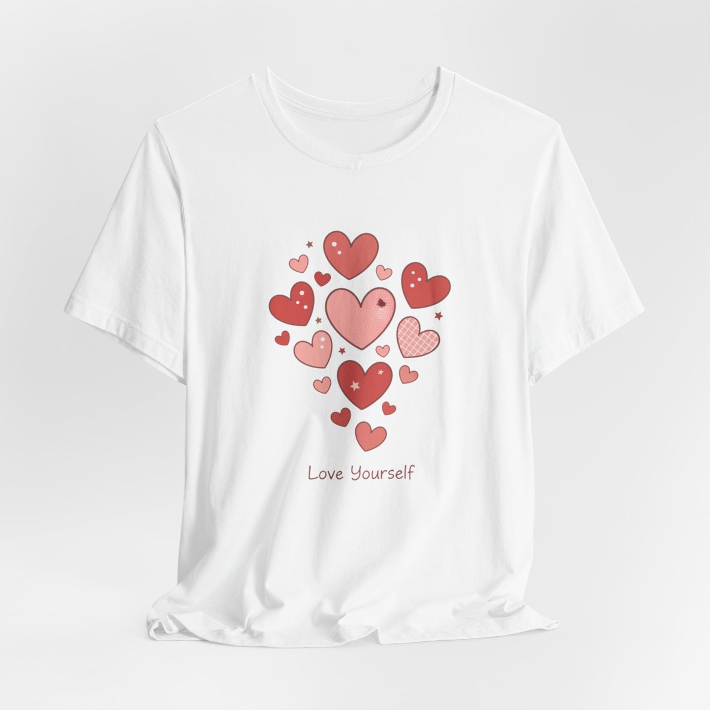 Tiny Heart Cluster Tee | heart pattern shirt, tiny heart design