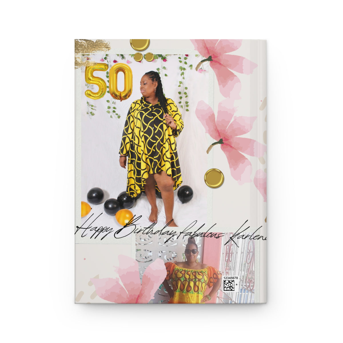 Personalized Birthday Hardcover Journal - Celebrate 50th with Custom Design