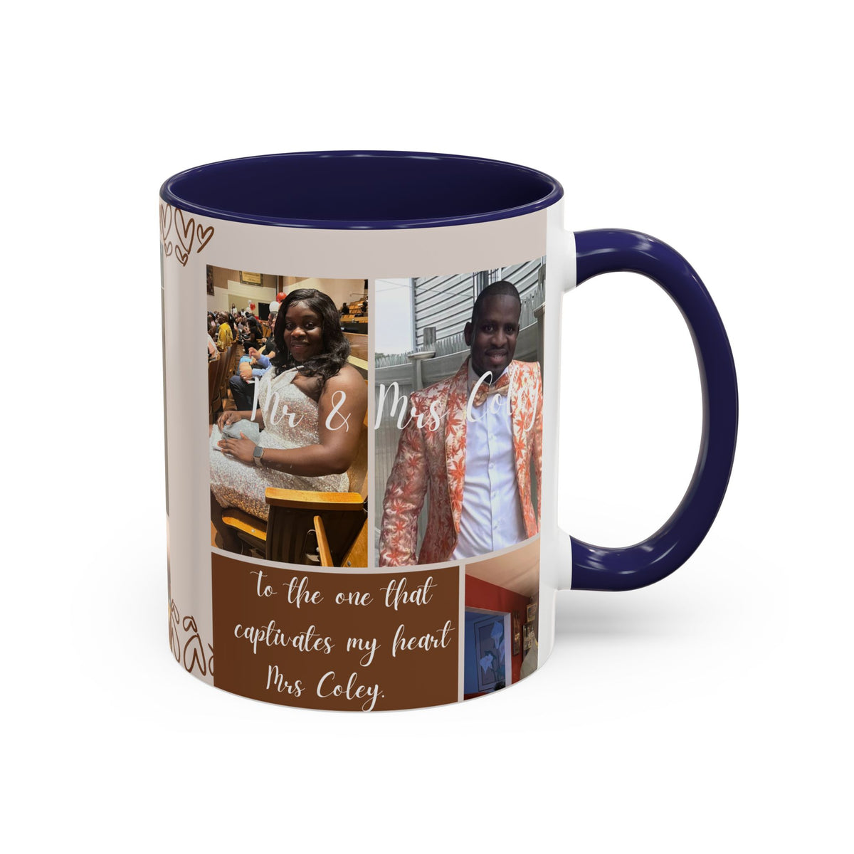 Personalized Photo Collage Coffee Mug – “To the One That Captures My Heart”