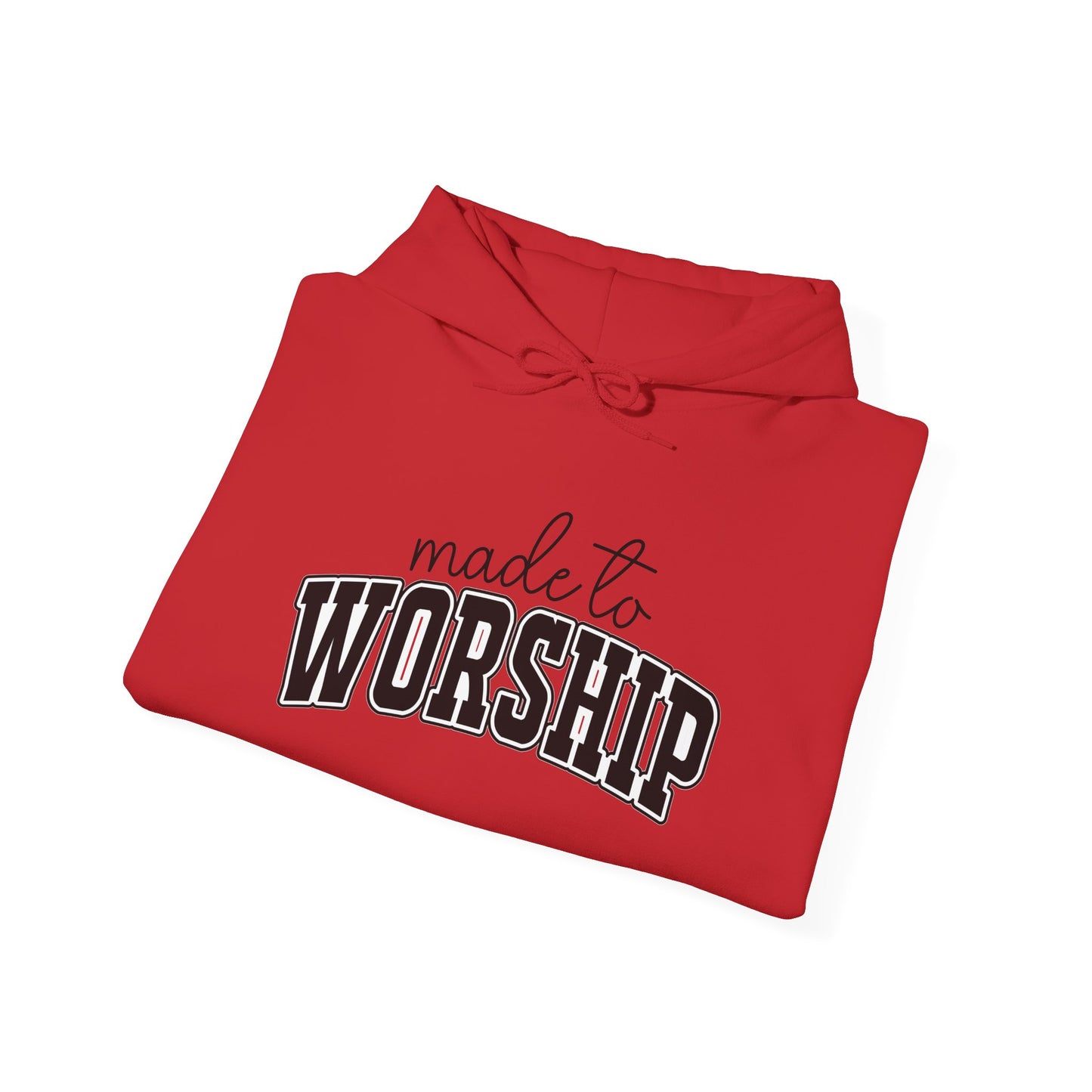 Christian Graphic Hoodie - 'Made to Worship' Pullover