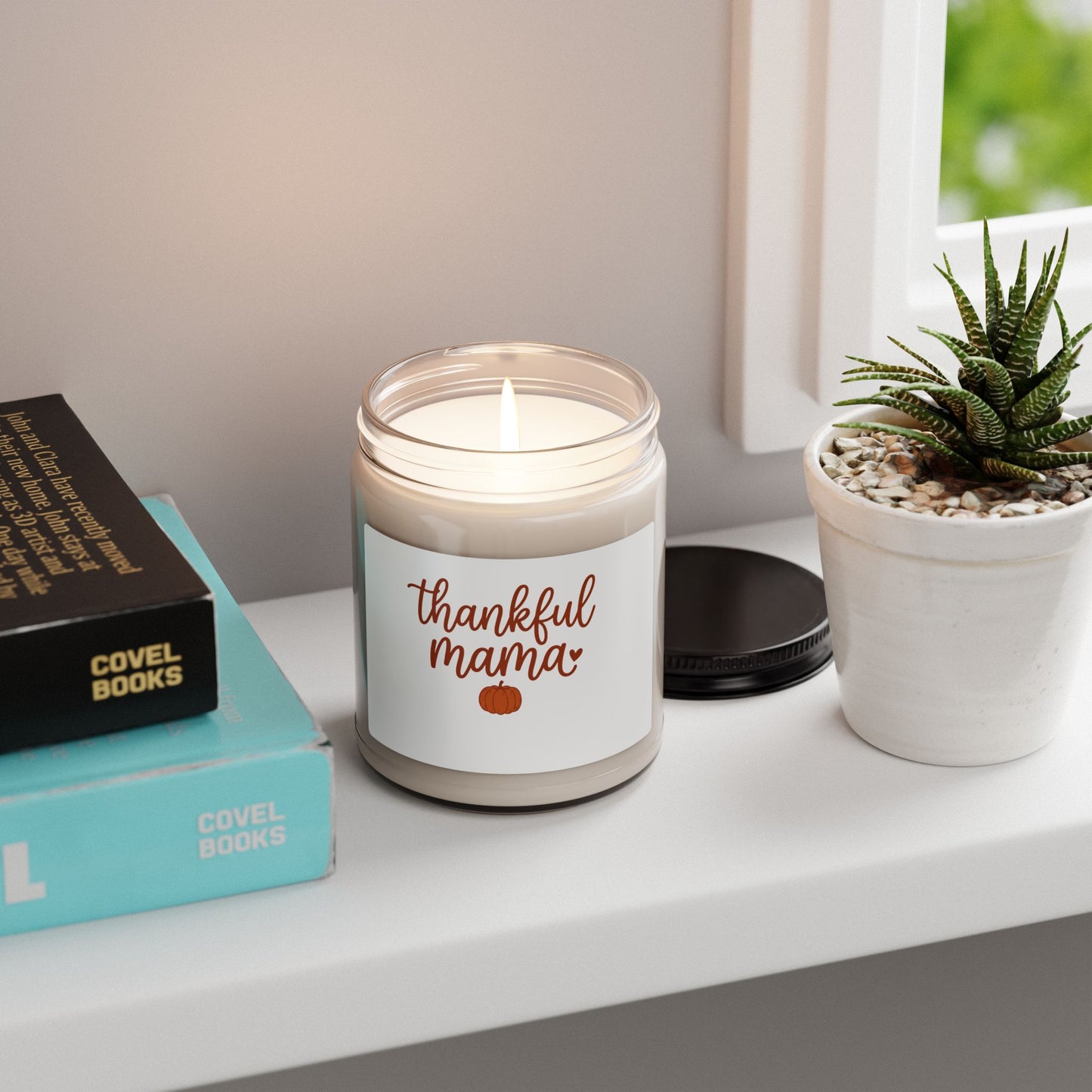 Thankful Mama Pumpkin Candle, Thanksgiving Soy Candle | Fall Harvest