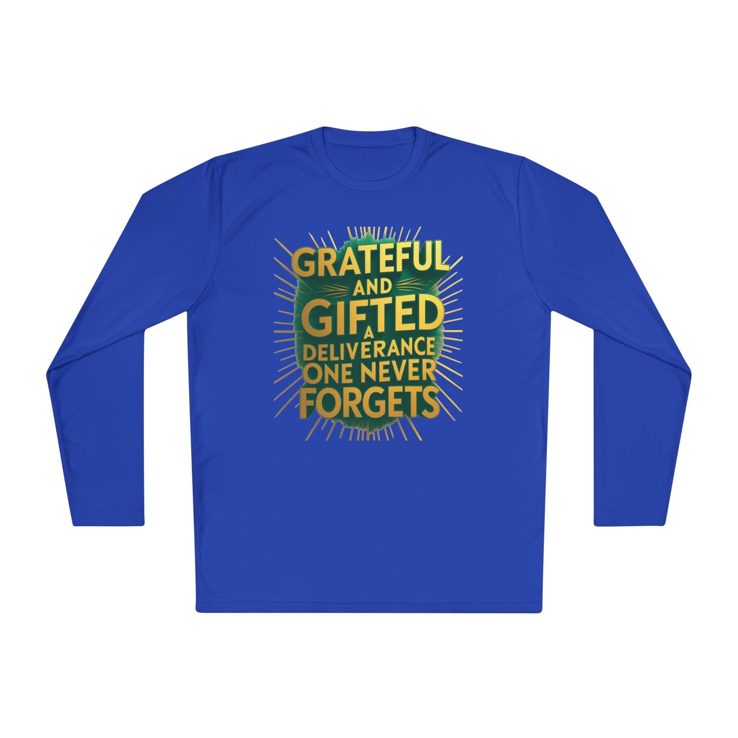 Grateful & Gifted Long Sleeve Tee | Inspirational Gift, Unisex Shirt, Perfect for Celebrations, Casual Wear, Thoughtful Present