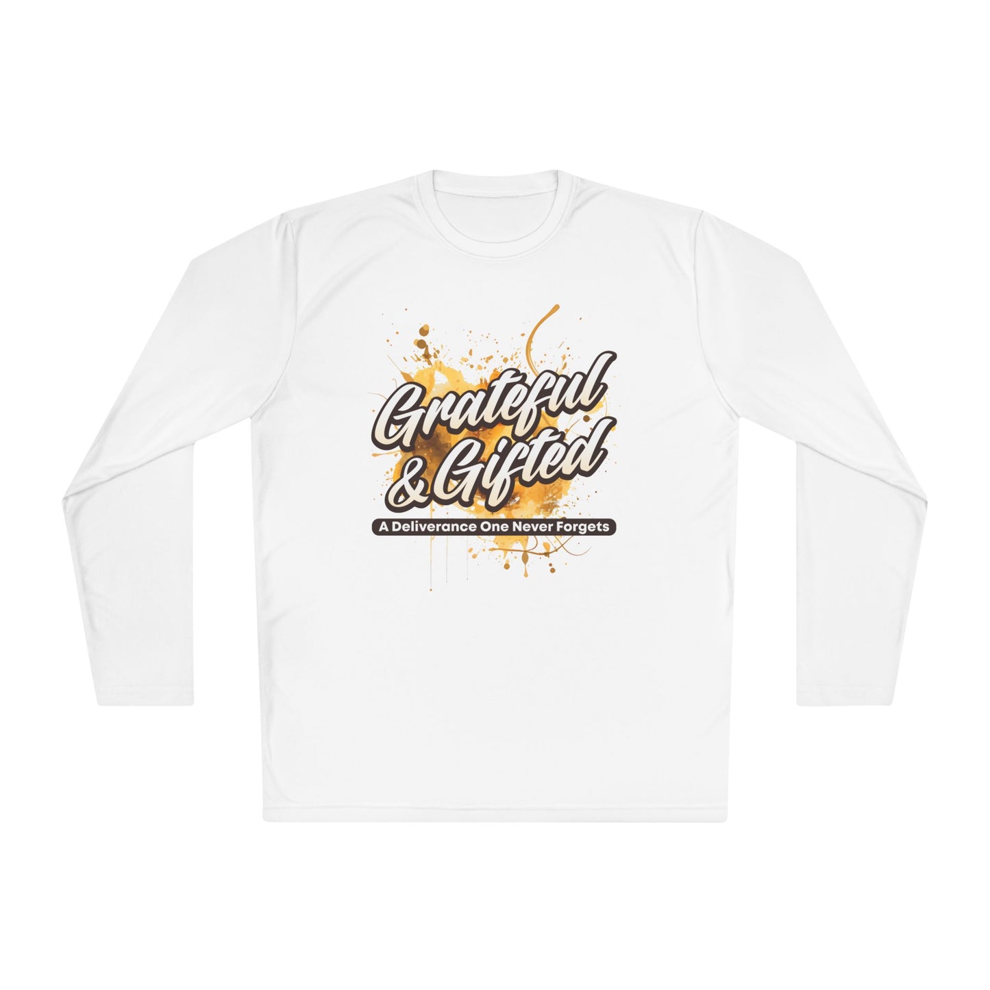 Grateful & Gifted Long Sleeve Tee | Inspirational Gift, Unisex Shirt, Perfect for Celebrations, Casual Wear, Thoughtful Present