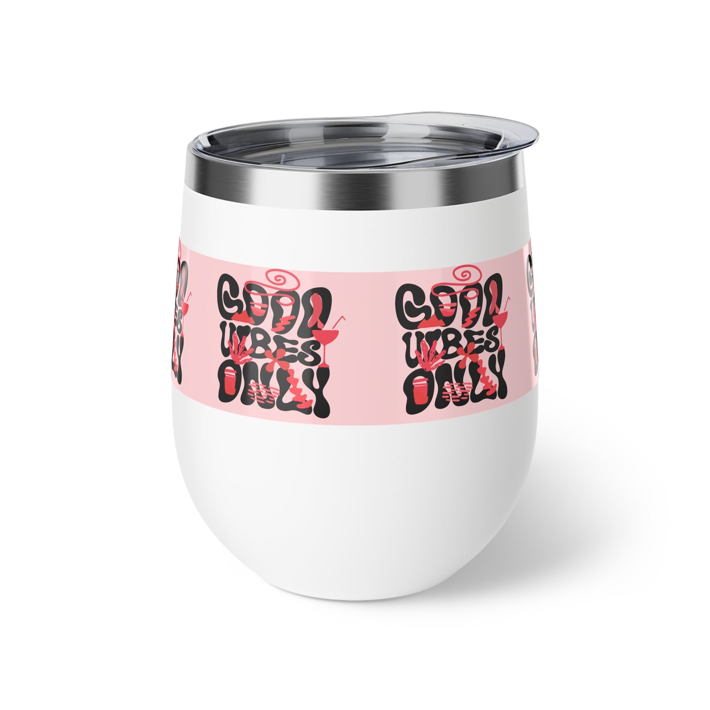 Chic Insulated Travel Mug, Coffee Lovers Gift, Sassy Wine Tumbler, Cute Outdoor Cup, Birthday Party Accessory