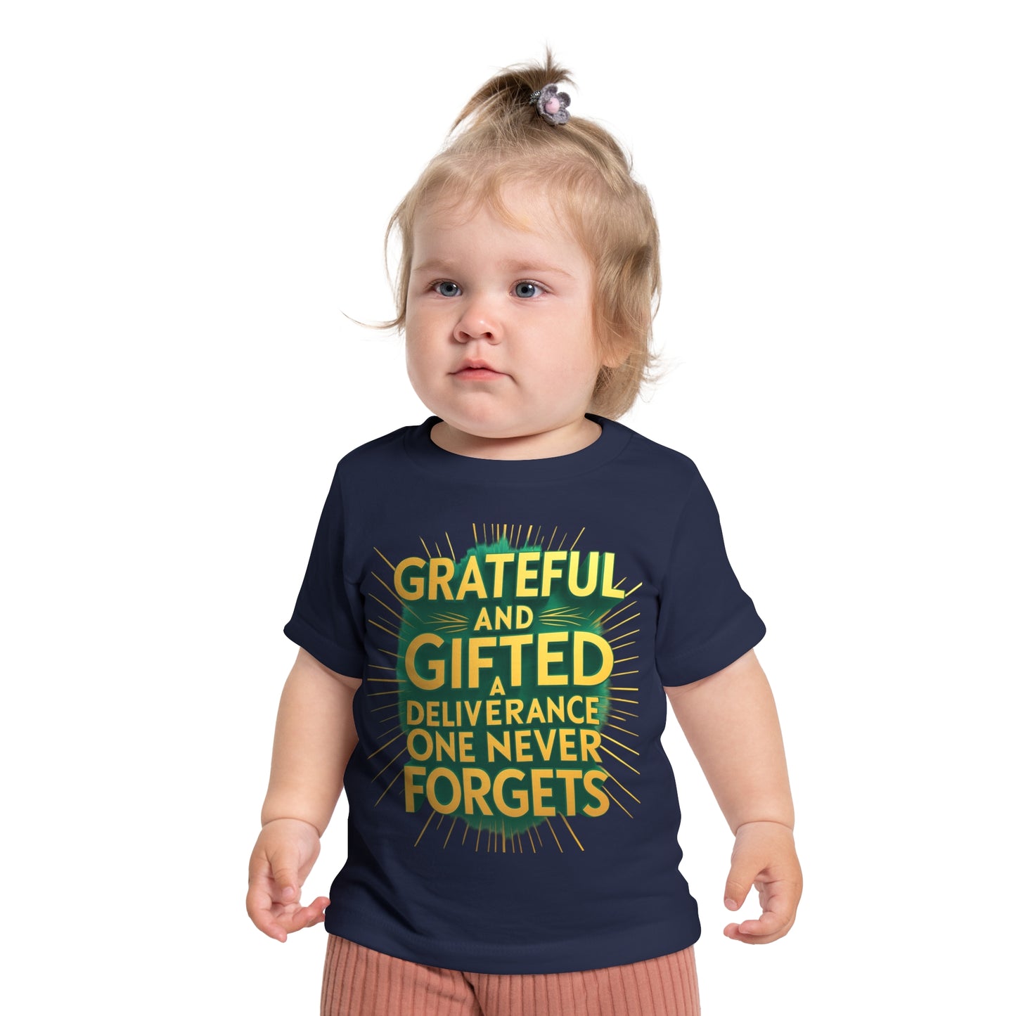 Grateful and Gifted Baby T-Shirt - Celebrate Milestones