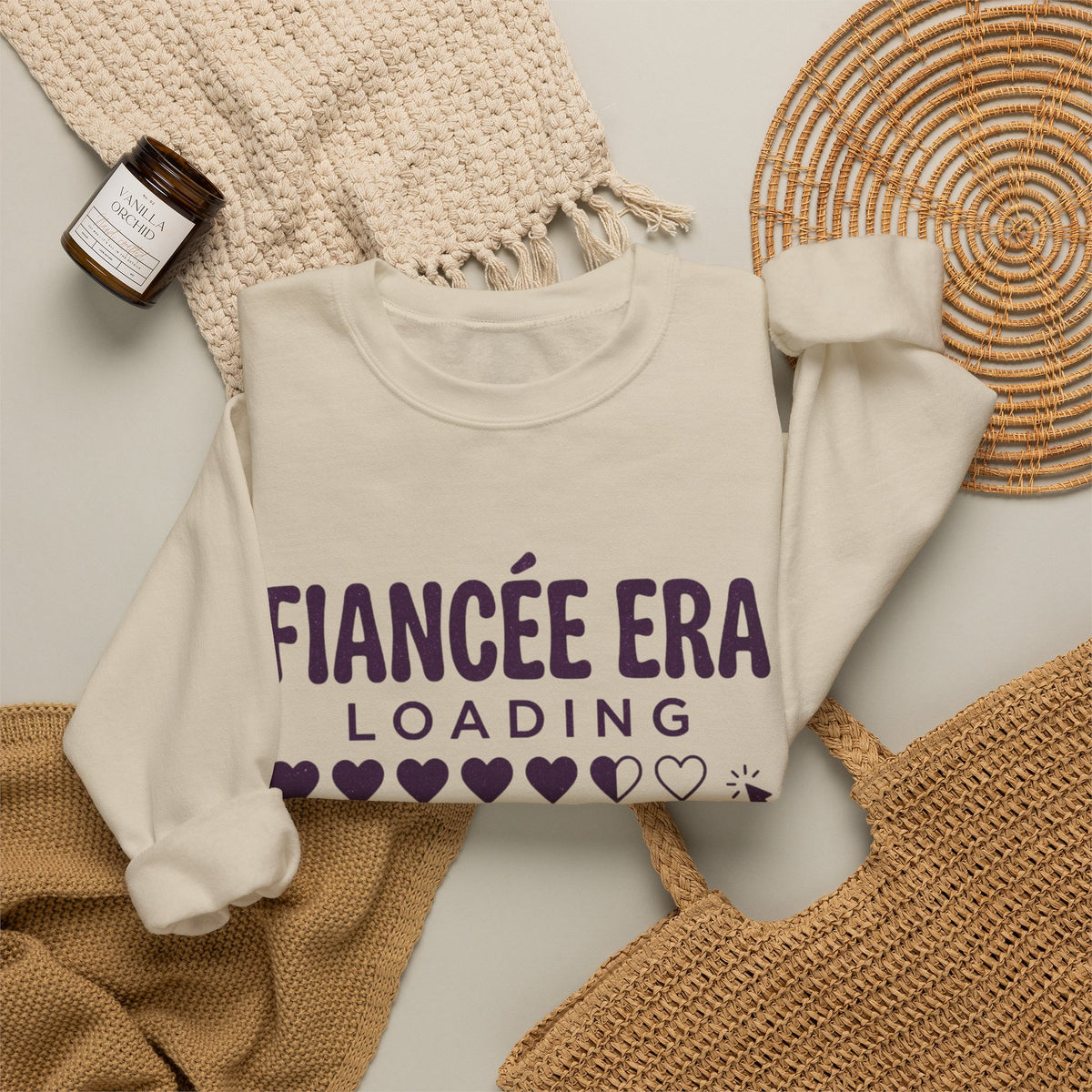 Fiancée Era Loading Crewneck, Bride Era Sweatshirt, Engaged Slogan Apparel