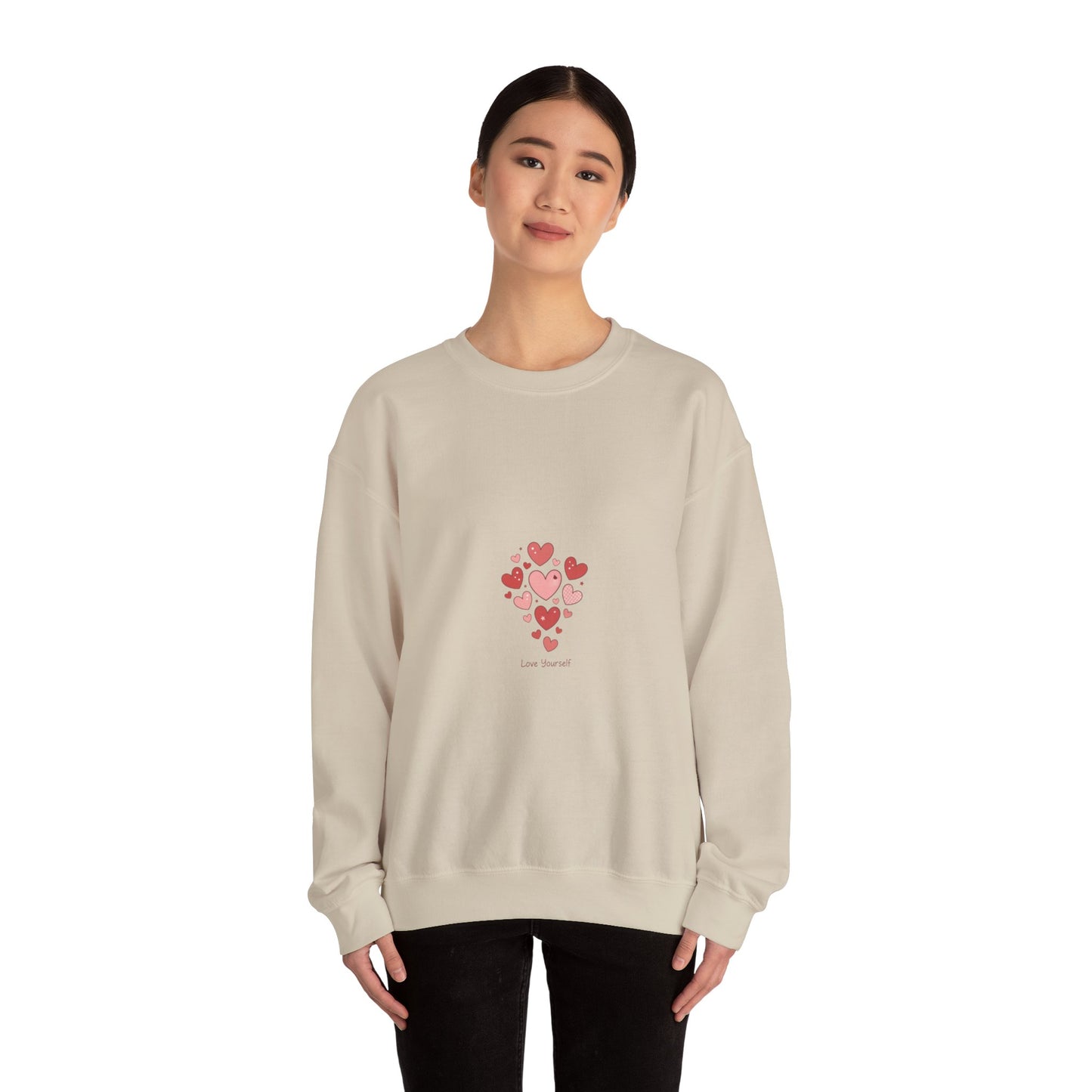 Tiny Heart Cluster Sweatshirt | tiny heart design, valentine doodle