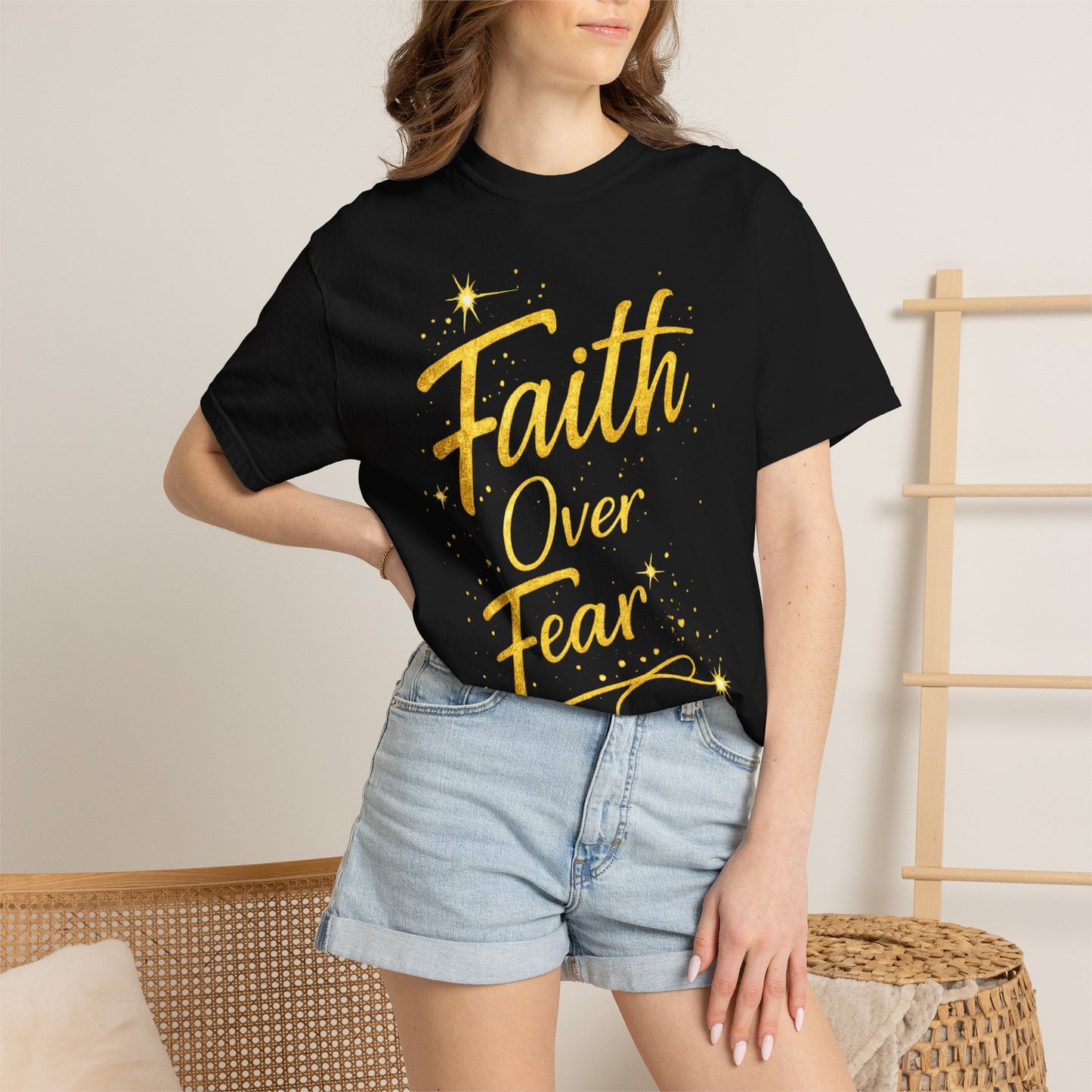 Faith Over Fear T-Shirt — Inspirational Christian Tee