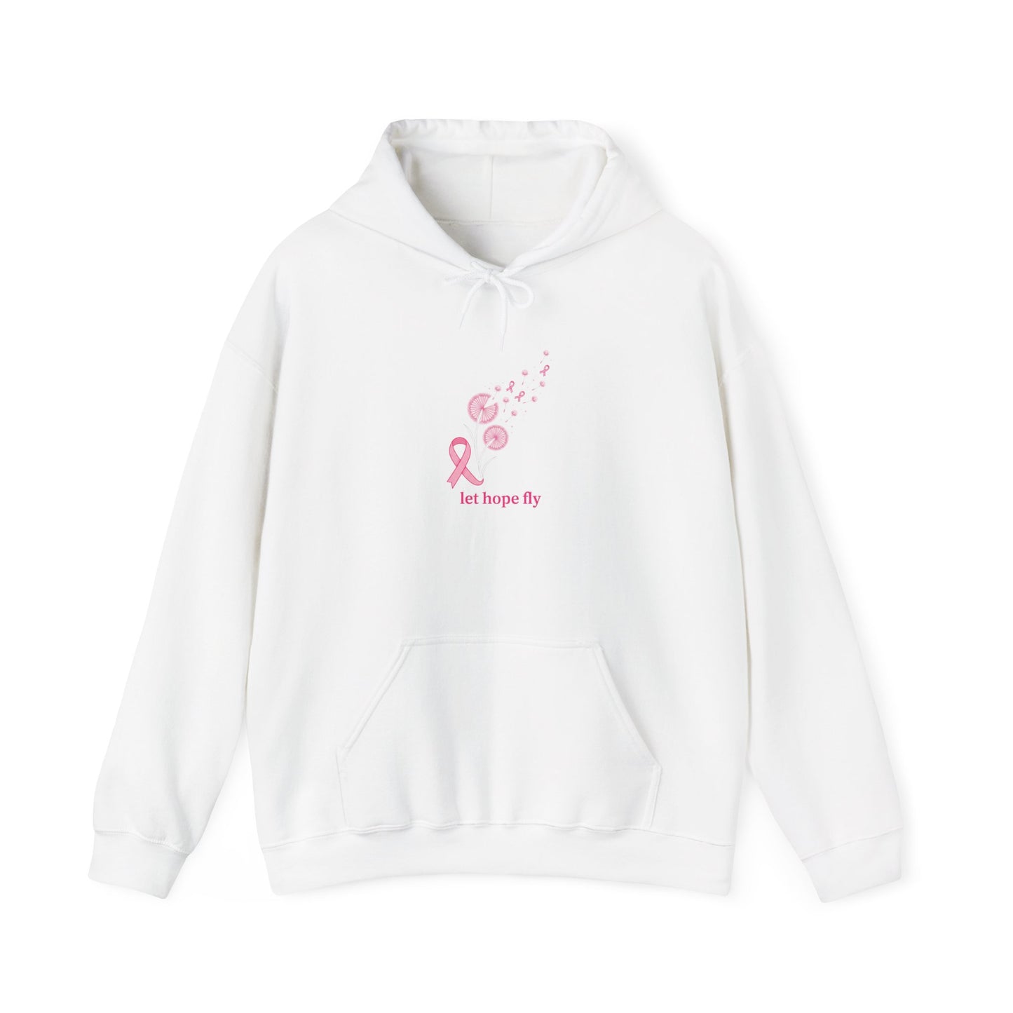 Let Hope Fly pink ribbon hoodie | Breast Cancer Awareness, Support