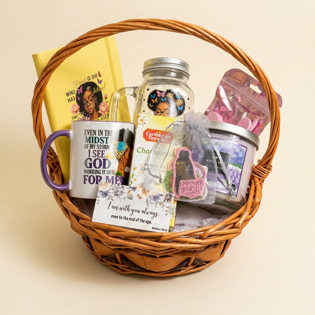 Basket photo with the distracting white line softened