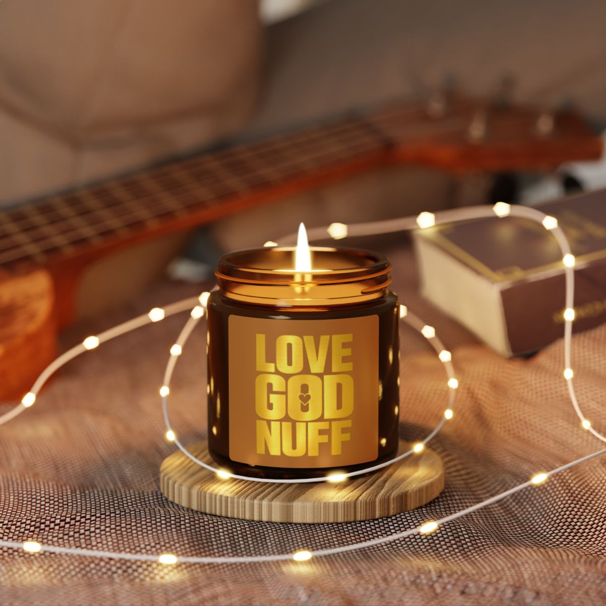 Love God Nuff Candle | Soy Wax Scented Candle, Faith-Inspired Home Fragrance