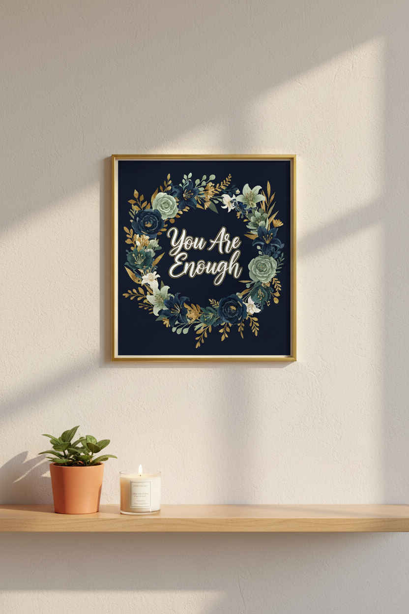 You Are Enough — Framed Mockup